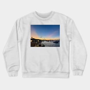 St. Croix boardwalk and ocean view Crewneck Sweatshirt